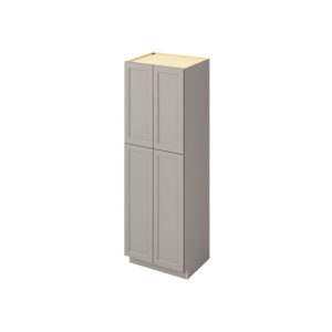 Monaco - 30" x 90" Utility Pantry, 4 Doors, 8 Shelves in Grey MGR-UP3090