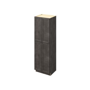 Monaco - 30" x 96" Utility Pantry, 4 Doors, 8 Shelves in Slate MSL-UP3096