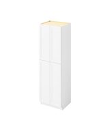 Monaco - 30" x 96" Utility Pantry, 4 Doors, 8 Shelves in White MWH-UP3096