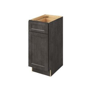 Monaco - 15" Vanity Base, 1 Door-1 Drawer, 1 Shelf in Slate MSL-VB15