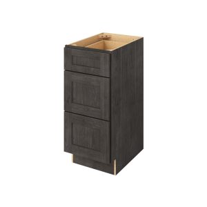 Cooper - 15" Vanity Three Drawer Base, 3 Drawers in Slate 3-CSL-VDB15