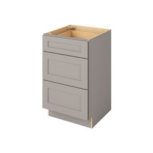 '- 21" Vanity Three Drawer Base in Grey 3-CGR-VDB21