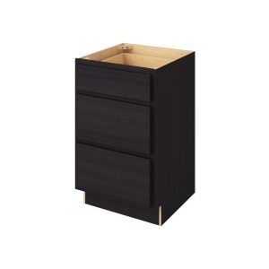 '- 21" Vanity Three Drawer Base in Espresso 3-HES-VDB21