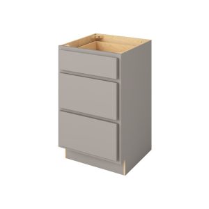 '- 21" Vanity Three Drawer Base in Grey 3-HGR-VDB21