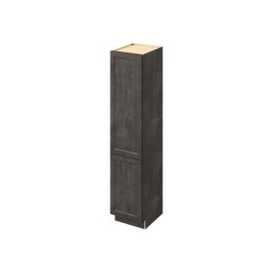 Monaco - 18" x 84" Vanity Linen Cabinet 2 Door, 6 Shelves in Slate MSL-VL1884