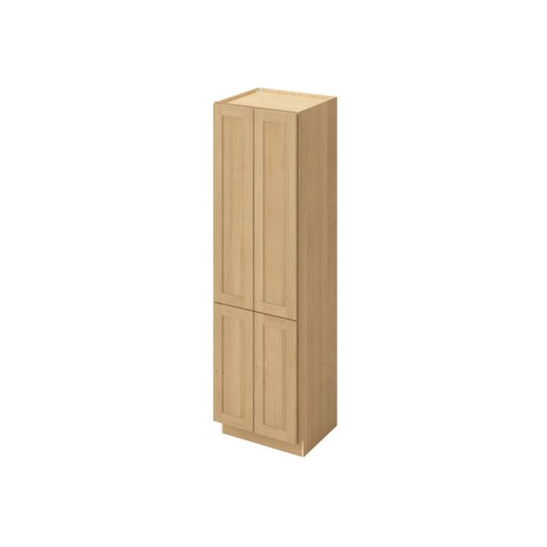 Cooper - 24" x 84" Vanity Linen Cabinet 4 Door, 6 Shelves in Sandstone CSD-VL2484