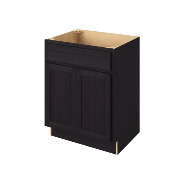 Hudson - 27" Vanity Sink Base, 2 Doors-1 False Front in Espresso HES-VSB27