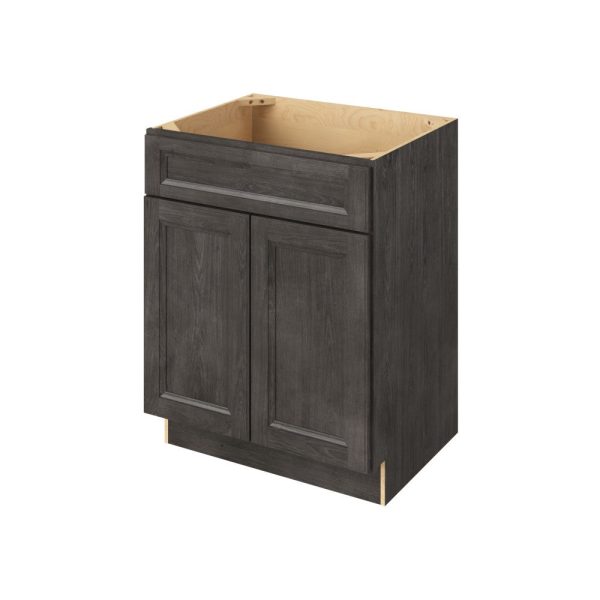 Monaco - 27" Vanity Sink Base, 2 Doors-1 False Front in Slate MSL-VSB27