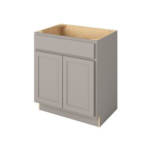 Hudson - 30" Vanity Sink Base, 2 Doors-1 False Front in Grey HGR-VSB30