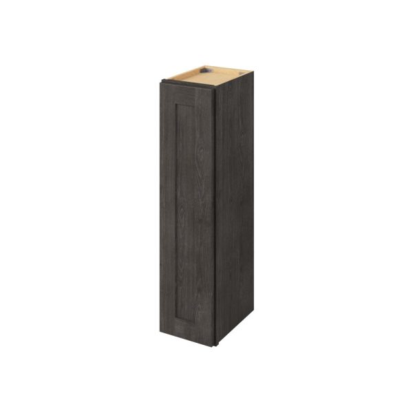 Cooper - 9" x 36" Wall Cabinet, 1 Door, 2 Shelves in Slate CSL-W0936