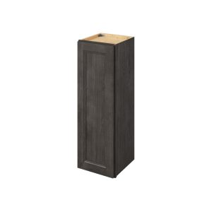 Monaco - 12" x 36" Wall Cabinet, 1 Door, 2 Shelves in Slate MSL-W1236