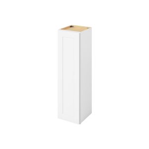 Cooper - 12" x 42" Wall Cabinet, 1 Door, 3 Shelves in White CWH-W1242