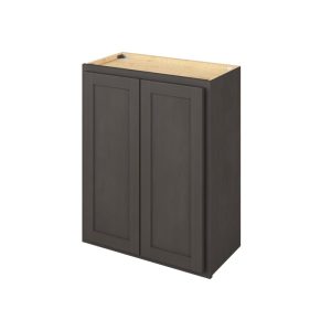 Hudson - 24" x 30" Wall Cabinet, 2 Doors, 2 Shelves in Slate HSL-W2430