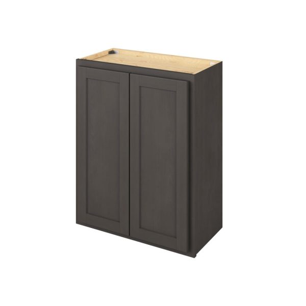 Hudson - 24" x 30" Wall Cabinet, 2 Doors, 2 Shelves in Slate HSL-W2430