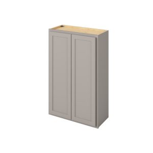 Hudson - 27" x 42" Wall Cabinet, 2 Doors, 3 Shelves in Grey HGR-W2742