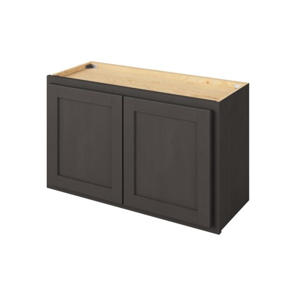 Hudson - 30" x 18" Wall Cabinet, 2 Doors in Slate HSL-W3018
