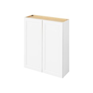 Monaco - 36" x 42" Wall Cabinet, 2 Doors, 3 Shelves in White MWH-W3642
