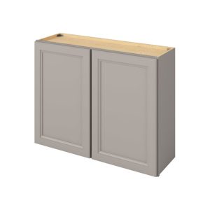 Monaco - 39" x 30" Wall Cabinet, 2 Doors, 2 Shelves in Grey MGR-W3930