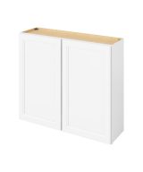 Monaco - 42" x 36" Wall Cabinet, 2 Doors, 2 Shelves in White MWH-W4236