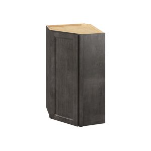 Monaco - 24" x 42" Wall Diagonal Cabinet, 1 Door, 3 Shelves in Slate MSL-WDC2442
