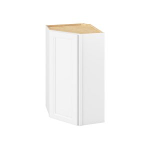 Monaco - 24" x 42" Wall Diagonal Cabinet, 1 Door, 3 Shelves in White MWH-WDC2442