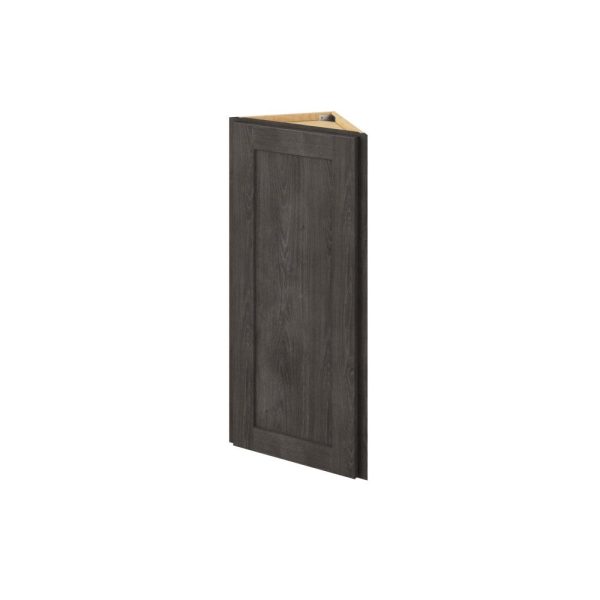 Cooper - 12" x 36" Wall End Cabinet, 1 Door, 2 Shelves in Slate CSL-WEC1236