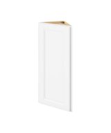 Monaco - 12" x 36" Wall End Cabinet, 1 Door, 2 Shelves in White MWH-WEC1236