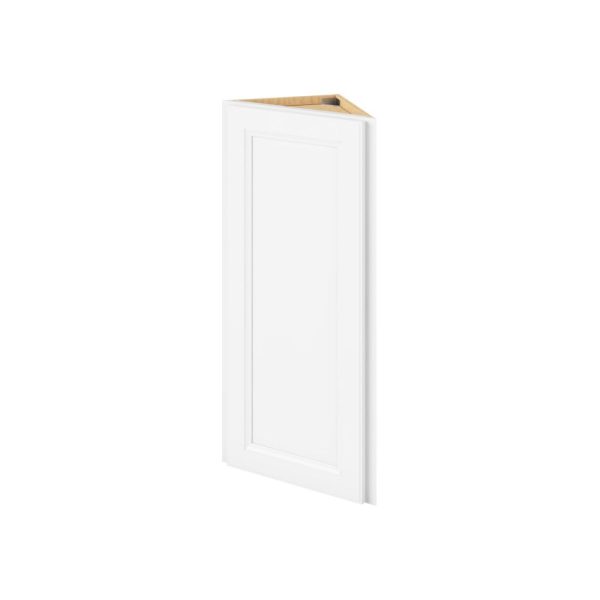 Monaco - 12" x 36" Wall End Cabinet, 1 Door, 2 Shelves in White MWH-WEC1236