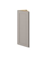 Cooper - 12" x 42" Wall End Cabinet, 1 Door, 3 Shelves in Grey CGR-WEC1242