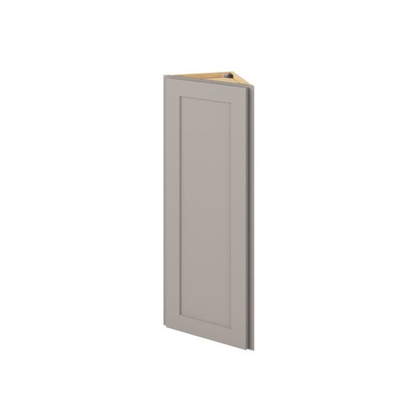 Cooper - 12" x 42" Wall End Cabinet, 1 Door, 3 Shelves in Grey CGR-WEC1242