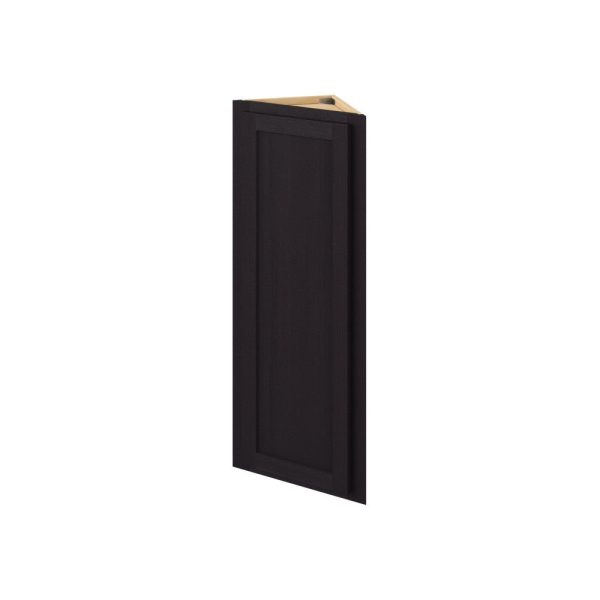 Hudson - 12" x 42" Wall End Cabinet, 1 Door, 3 Shelves in Espresso HES-WEC1242