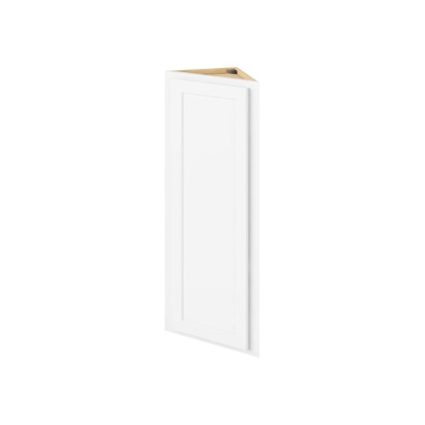 Hudson - 12" x 42" Wall End Cabinet, 1 Door, 3 Shelves in White HWH-WEC1242