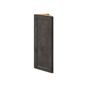 Monaco - 12" x 42" Wall End Cabinet, 1 Door, 3 Shelves in Slate MSL-WEC1242
