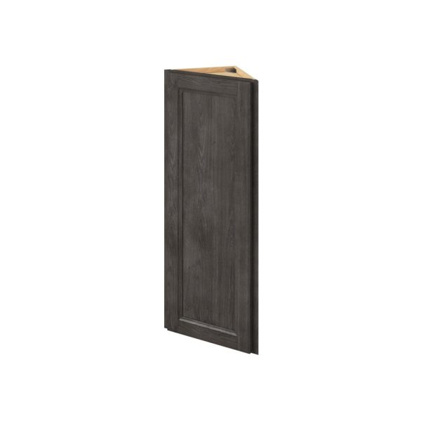 Monaco - 12" x 42" Wall End Cabinet, 1 Door, 3 Shelves in Slate MSL-WEC1242