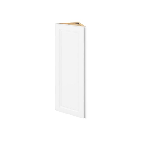 Monaco - 12" x 42" Wall End Cabinet, 1 Door, 3 Shelves in White MWH-WEC1242