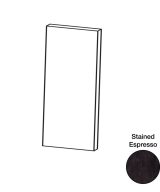 Cooper, Hudson, Monaco - 12" W x 42" H x 1/4" T Wall End Panel - in Espresso ESP-WEP1242