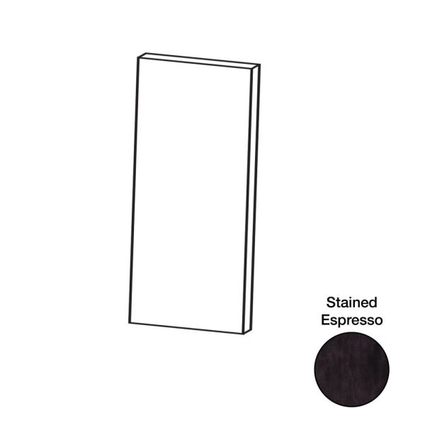 Cooper, Hudson, Monaco - 12" W x 42" H x 1/4" T Wall End Panel - in Espresso ESP-WEP1242