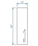 Cooper, Hudson, Monaco - 12" W x 42" H x 1/4" T Wall End Panel - in Espresso ESP-WEP1242