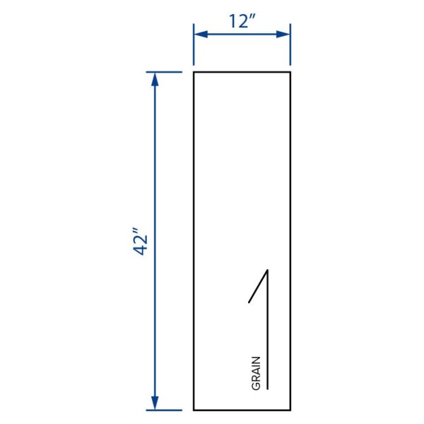 Cooper, Hudson, Monaco - 12" W x 42" H x 1/4" T Wall End Panel - in Espresso ESP-WEP1242