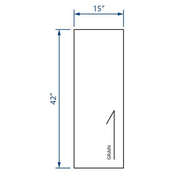 Cooper, Hudson, Monaco - 15" W x 42" H x 1/4" T Wall End Panel - in Espresso ESP-WEP1542