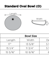 Wolf Home Products Cotton White 73 in x 22 in Double Bowl Recessed Oval Vanity with 4 in Faucet Drillings