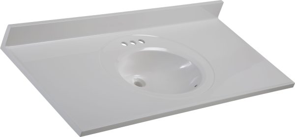 Wolf Home Products Recessed Oval Vanity (Configurable)