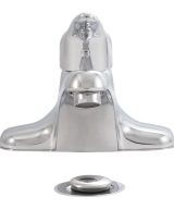 MSI - 1 Handle Bathroom Faucet - 406 Chrome 4 in. Centerset