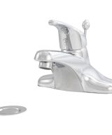 MSI - 1 Handle Bathroom Faucet - 406 Chrome 4 in. Centerset