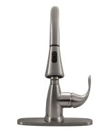 MSI - 1 Handle Pull-Down Sprayer Kitchen Faucet - 803 Brushed Nickel Single Hole or Three Hole