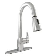 MSI - 1 Handle Pull-Out Sprayer Kitchen Faucet - 802 Chrome Single Hole or Three Hole
