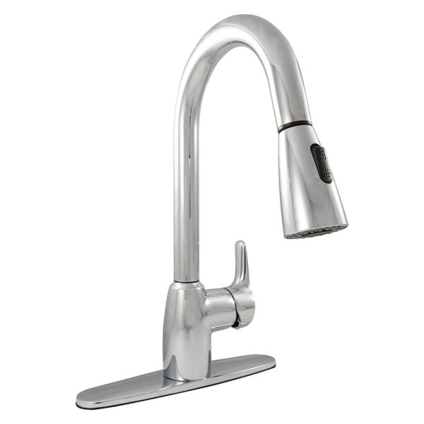 MSI - 1 Handle Pull-Out Sprayer Kitchen Faucet - 802 Chrome Single Hole or Three Hole