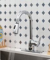 MSI - 1 Handle Pull-Out Sprayer Kitchen Faucet - 802 Chrome Single Hole or Three Hole