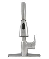 MSI - 1 Handle Pull-Out Sprayer Kitchen Faucet - 802 Chrome Single Hole or Three Hole