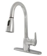 MSI - 1 Handle Pull-Out Sprayer Kitchen Faucet - 802 Chrome Single Hole or Three Hole